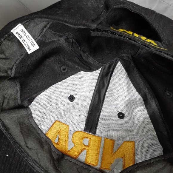 NRA Membership Embroidered Hat Cap Adjustable Black Gold w/USA Flag - Picture 5 of 6